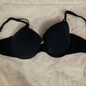 Black mesh sides bra aerie